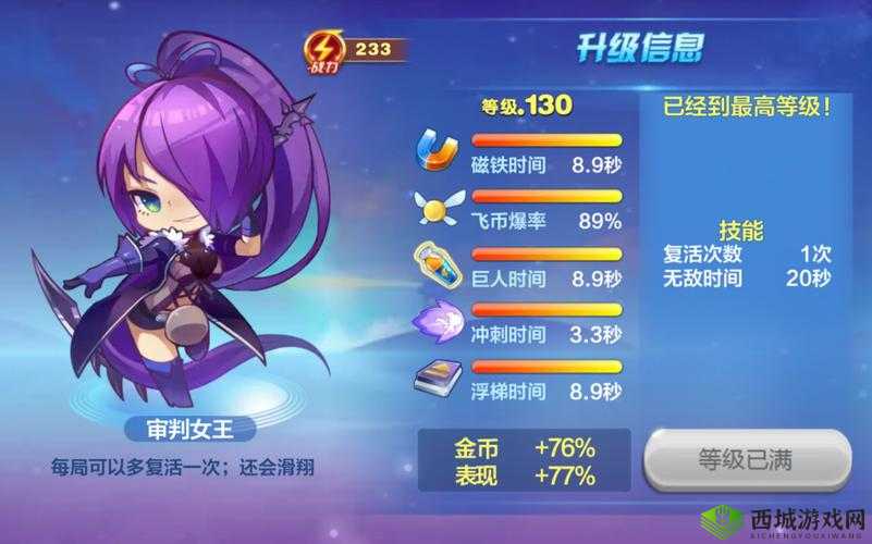 天天酷跑审判女王深度解析:技能属性获得图鉴及角色攻略