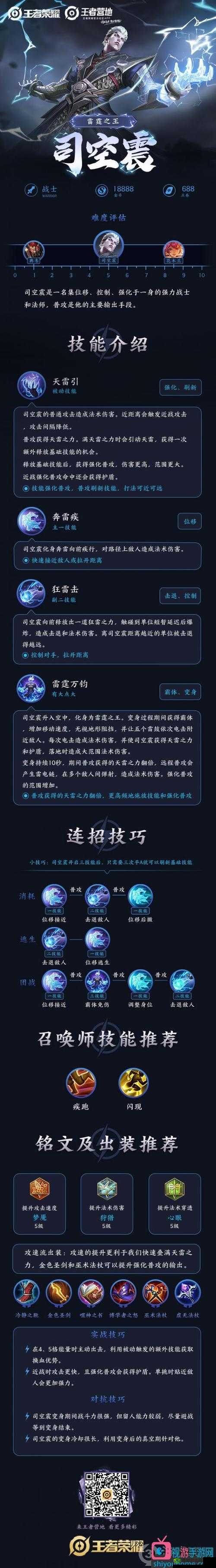 王者荣耀新英雄司空震技能介绍